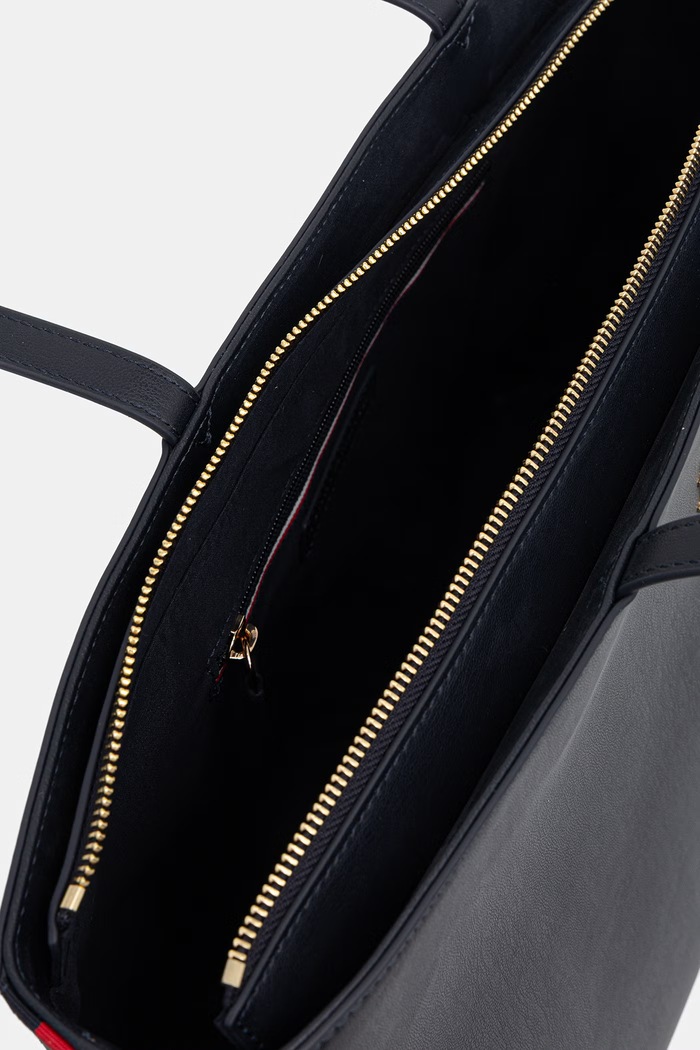 Tommy Hilfiger shopper γυναικεία από απομίμηση δέρματος AW0AW17322 σκούρο μπλε