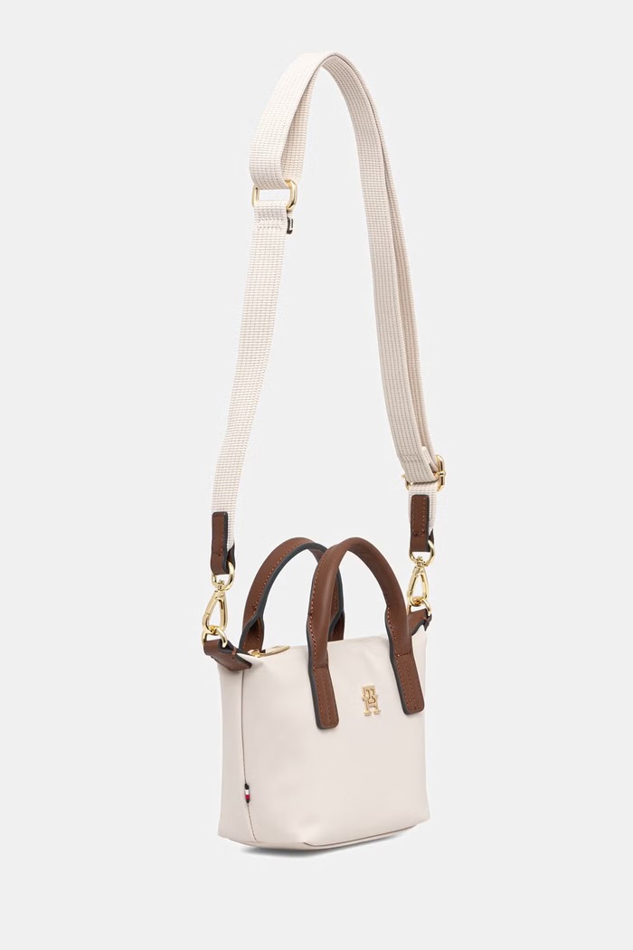 Tommy Hilfiger tote bag pentru femei AW0AW18368 bej SS26