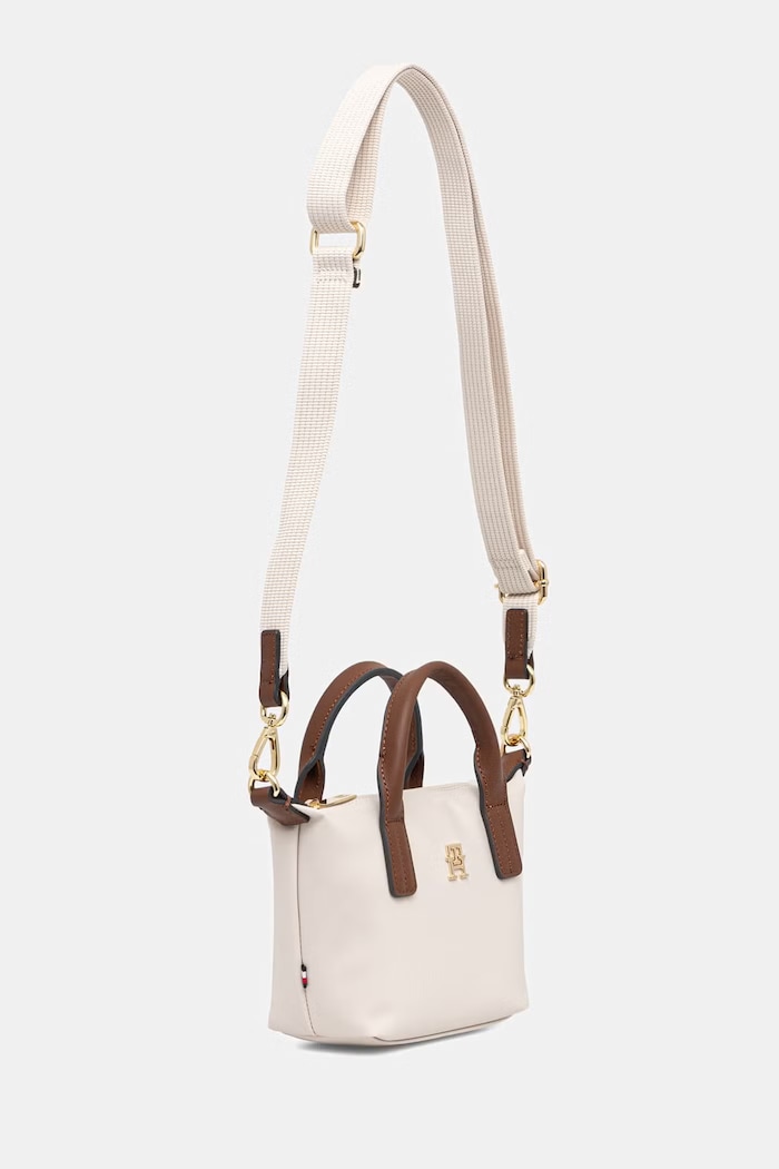 Tommy Hilfiger tote bag pentru femei AW0AW18368 bej SS26
