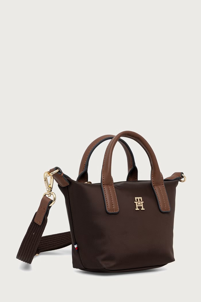 Tommy Hilfiger Torebka tote damska AW0AW18368 brązowy SS26