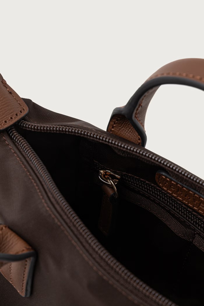 Torebka tote damska Tommy Hilfiger brązowy AW0AW18368