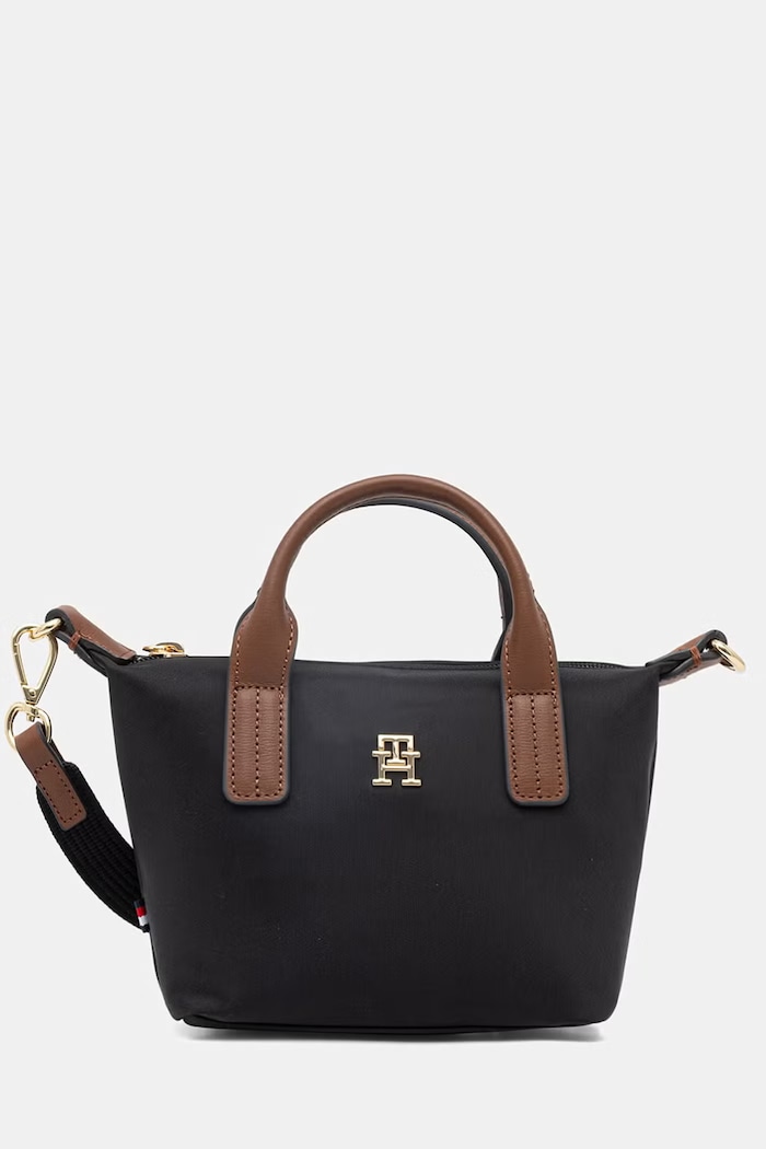 Tommy Hilfiger kabelka typu tote dámska čierna AW0AW18368
