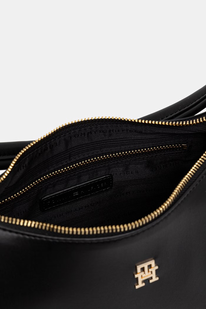 Tommy Hilfiger torbica - kovček ženski iz umetnega usnja AW0AW18373 črna