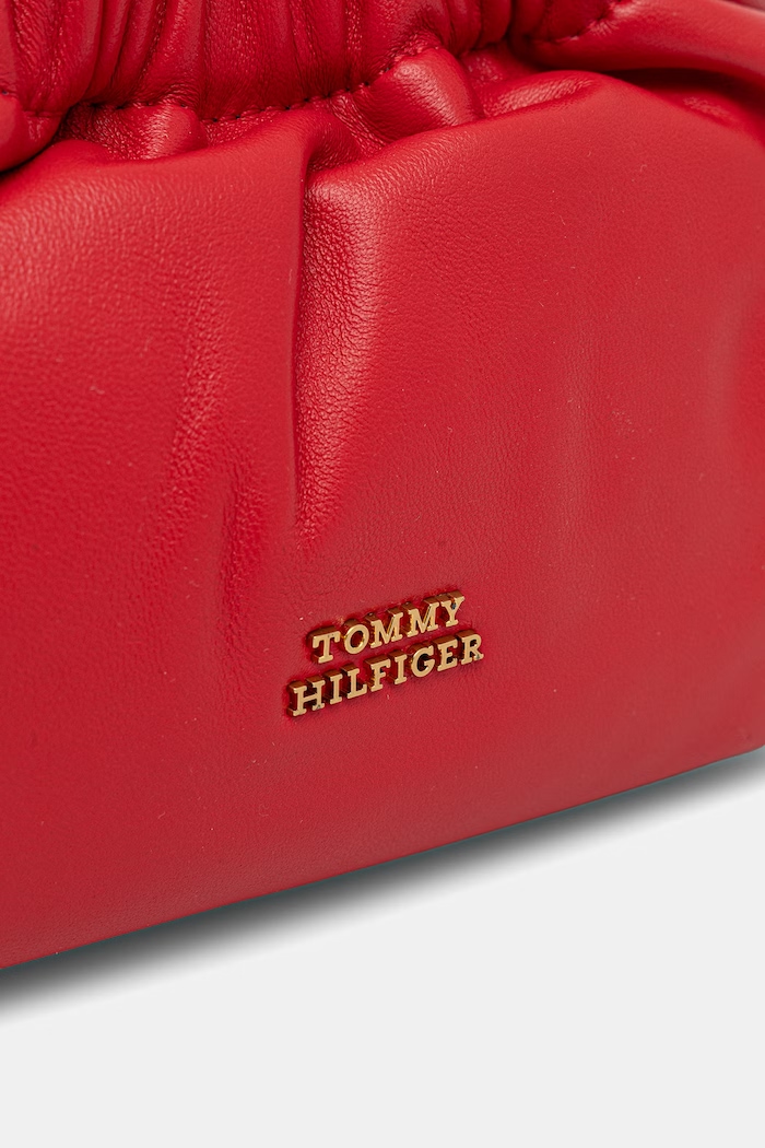 Tommy Hilfiger crossbody kabelka dámska kožená červená AW0AW18375