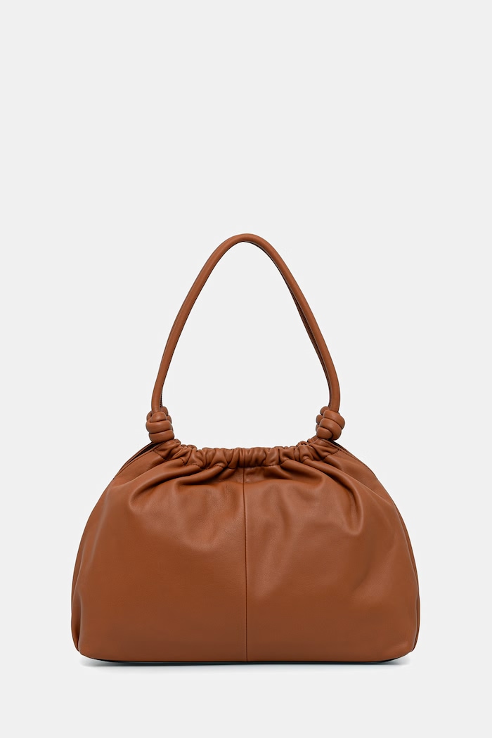 Accesorii Tommy Hilfiger geantă shopper pentru femei, din piele AW0AW18376 maro
