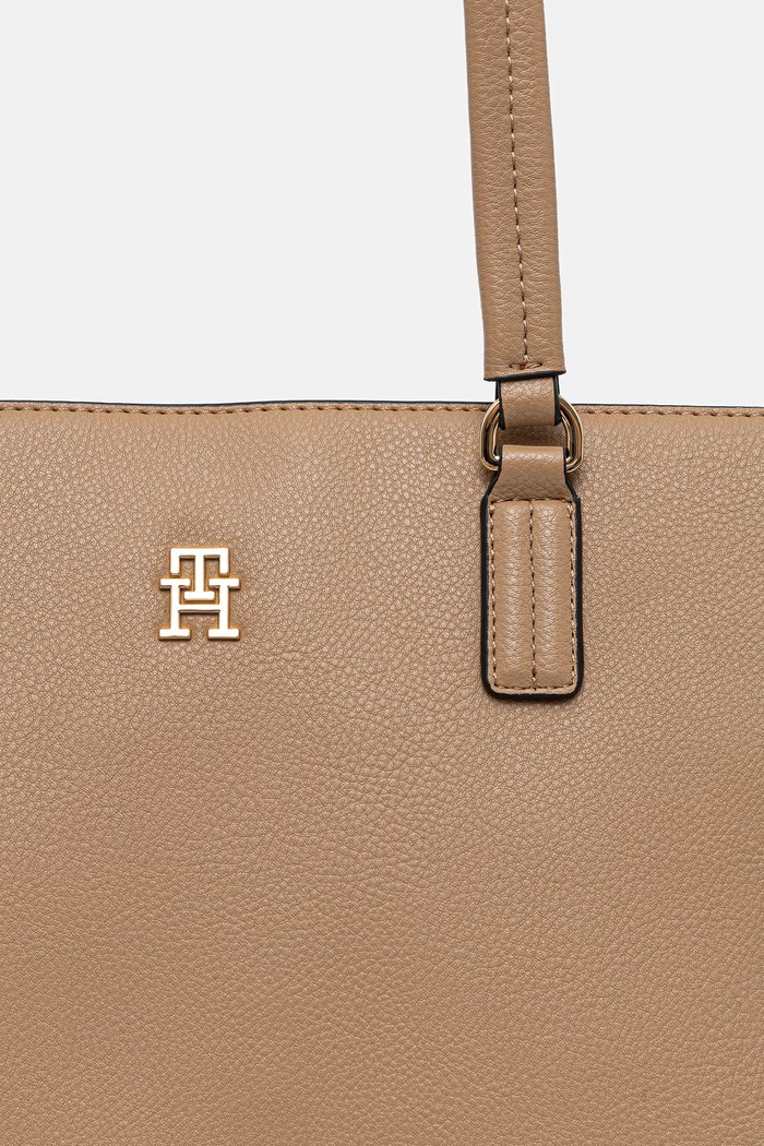 Tommy Hilfiger kabelka dámska z imitácie kože béžová AW0AW18380