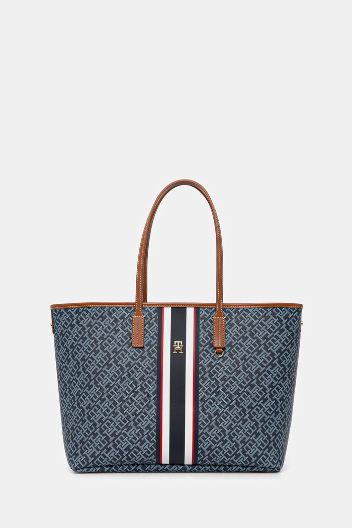 Tommy Hilfiger geantă shopper pentru femei bleumarin AW0AW18390