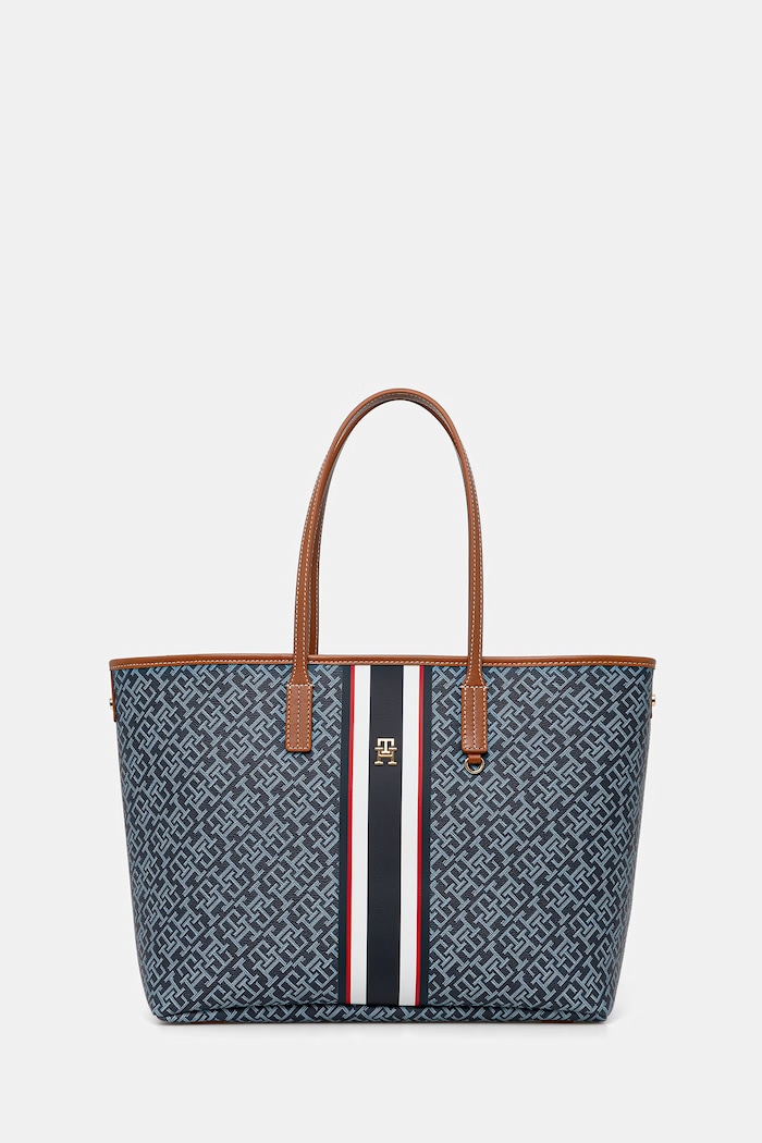 Tommy Hilfiger geantă shopper pentru femei bleumarin AW0AW18390