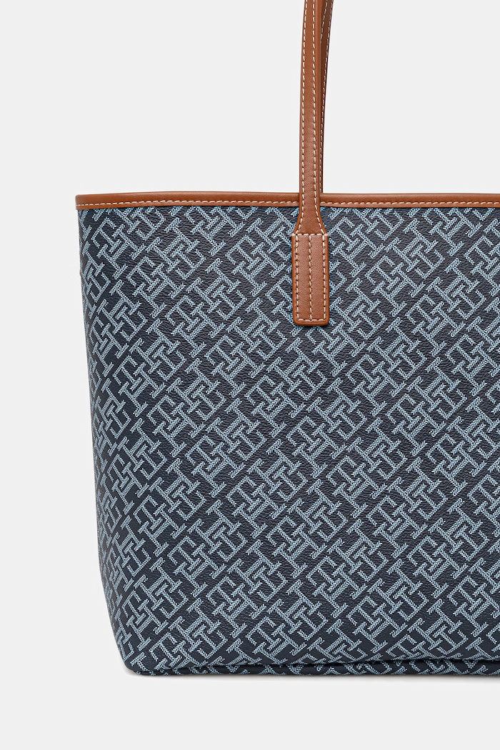 Accesorii Tommy Hilfiger geantă shopper pentru femei AW0AW18390 bleumarin