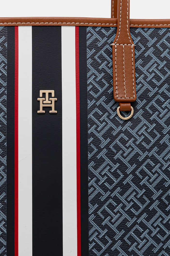 Tommy Hilfiger geantă shopper pentru femei bleumarin AW0AW18390