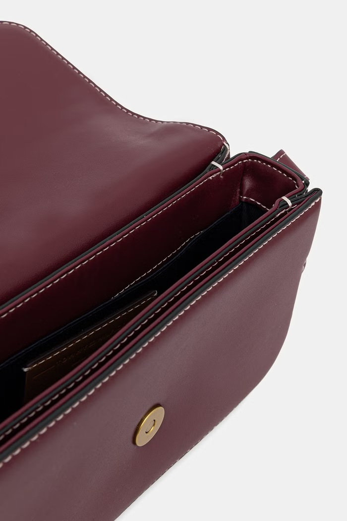 Tommy Hilfiger listonoszka damska skórzana bordowy AW0AW18399