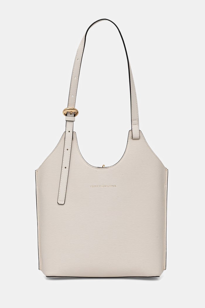 Tommy Hilfiger geantă tote pentru femei bej AW0AW18617