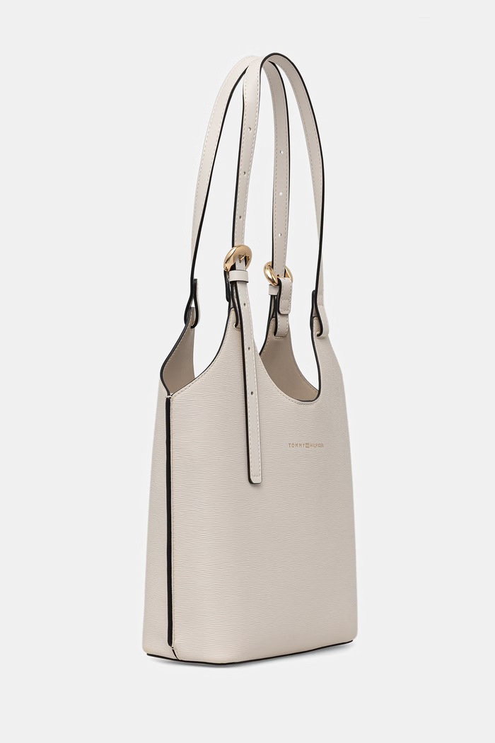 Tommy Hilfiger geantă tote pentru femei AW0AW18617 bej SS26