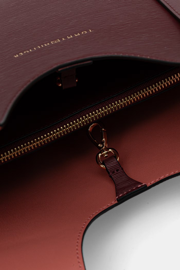 Tommy Hilfiger geantă tote pentru femei AW0AW18617 burgundia