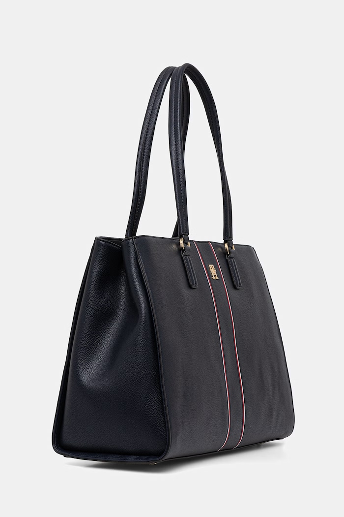 Tommy Hilfiger kabelka dámska z imitácie kože AW0AW18643 tmavomodrá SS26
