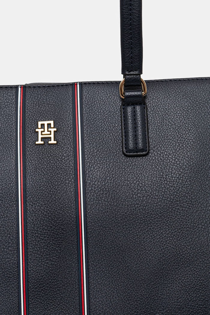 Tommy Hilfiger kabelka dámska z imitácie kože tmavomodrá AW0AW18643