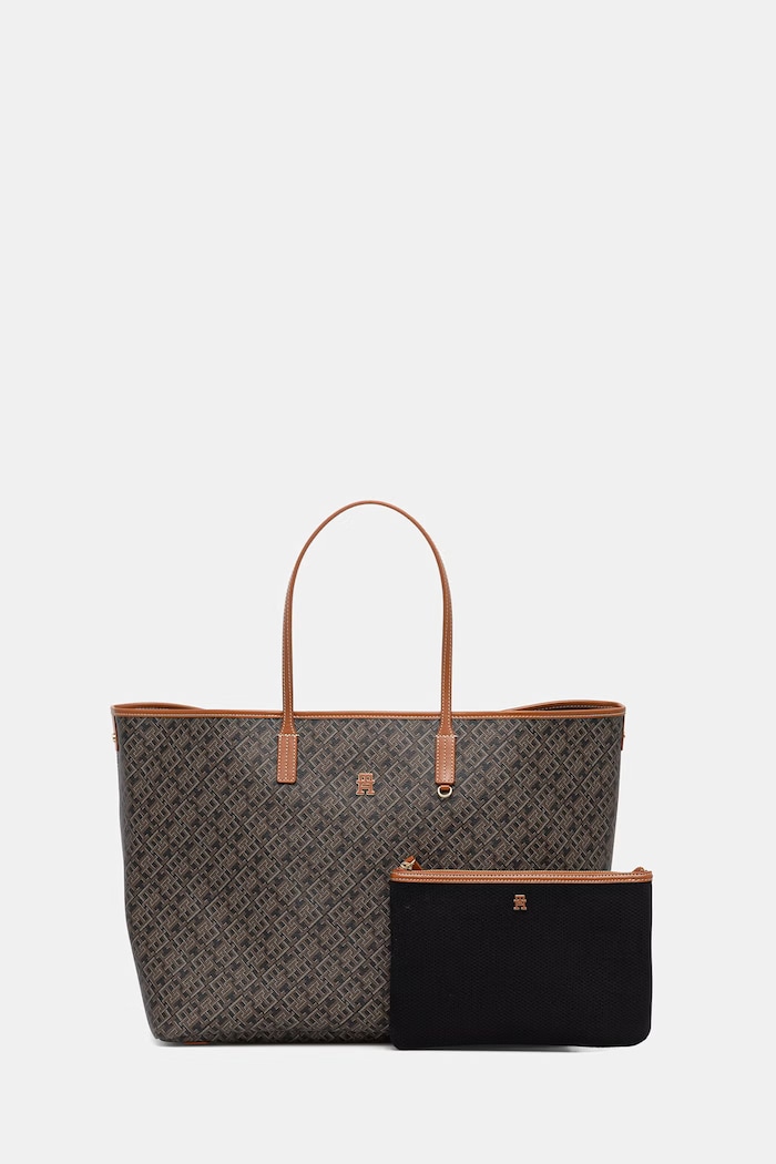 Tommy Hilfiger ženska tote torba iz umetnega usnja rjava AW0AW18850