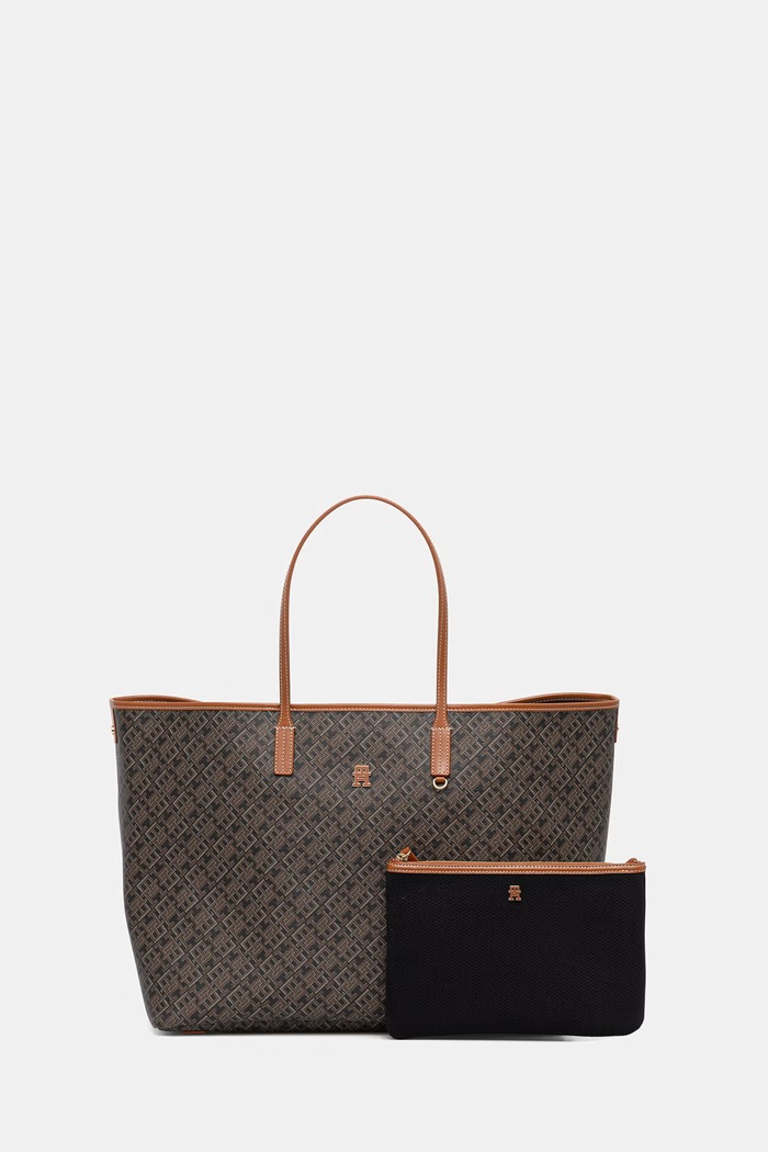 Tommy Hilfiger ženska tote torba iz umetnega usnja rjava AW0AW18850