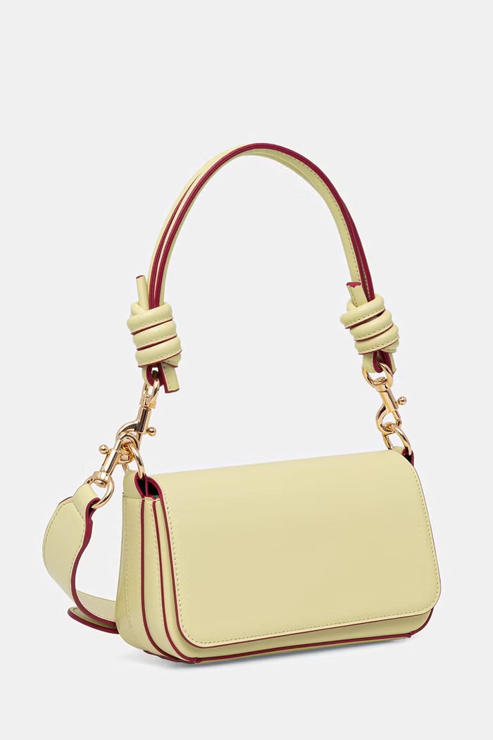 United Colors of Benetton torebka crossbody damska z imitacji skóry 6PJNVY014 żółty SS26
