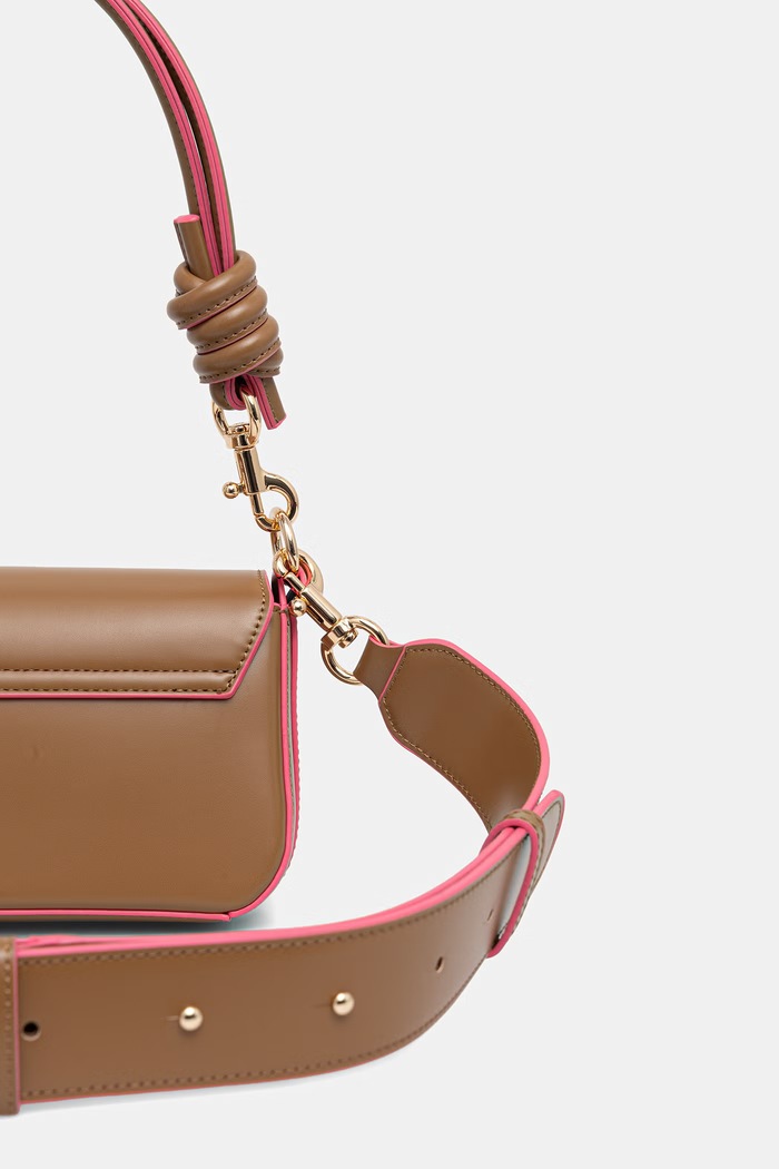 Doplnky Dámska crossbody kabelka z imitácie kože United Colors of Benetton 6PJNVY014 hnedá