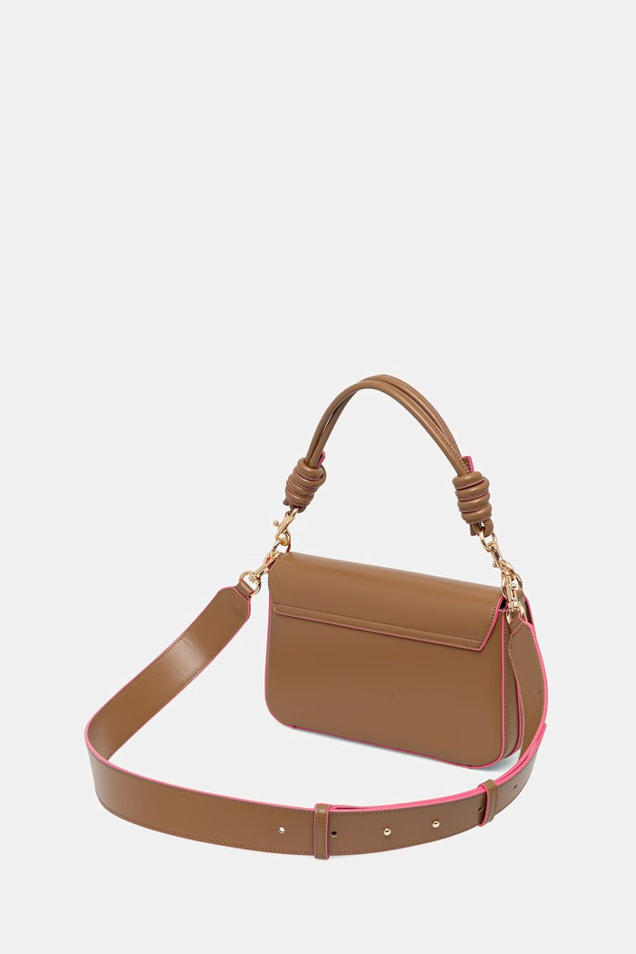Doplnky United Colors of Benetton dámska crossbody kabelka 6PJNVY015 hnedá
