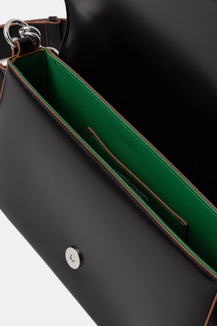 United Colors of Benetton dámska crossbody kabelka 6PJNVY015 čierna