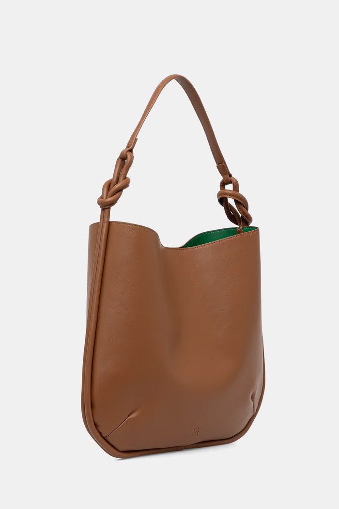 Dámska kabelka typu shopper United Colors of Benetton 6TREVY019 hnedá SS26