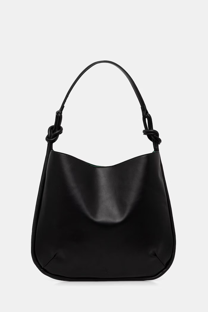 Dámska kabelka typu shopper United Colors of Benetton čierna 6TREVY019