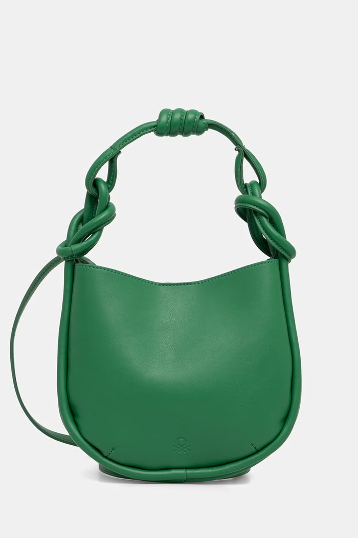 United Colors of Benetton torebka crossbody damska z imitacji skóry zielony 6TREVY01A