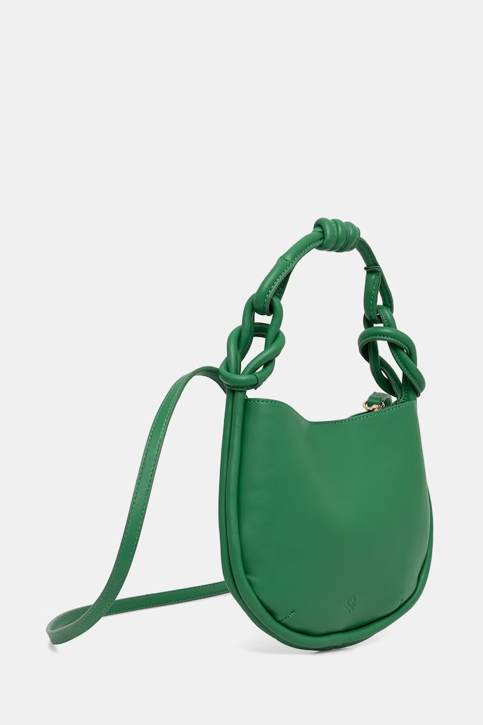 United Colors of Benetton torebka crossbody damska z imitacji skóry 6TREVY01A zielony SS26