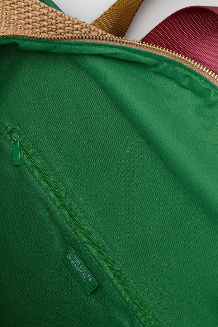 United Colors of Benetton kabelka typu shopper dámska pletená 6XZZVY01W béžová