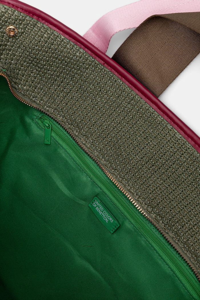 United Colors of Benetton nákupní taška dámská pletená 6XZZVY01W zelená