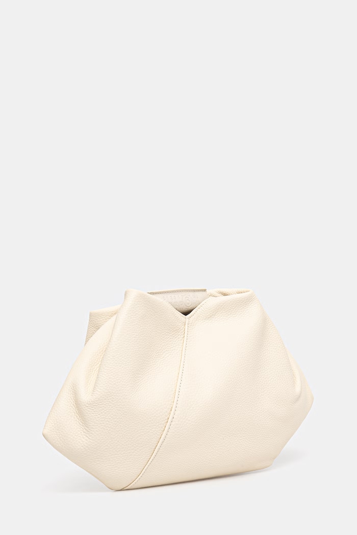 Δερμάτινη τσάντα MM6 Maison Margiela SB5WD0029.P7255.T2014 μπεζ SS26
