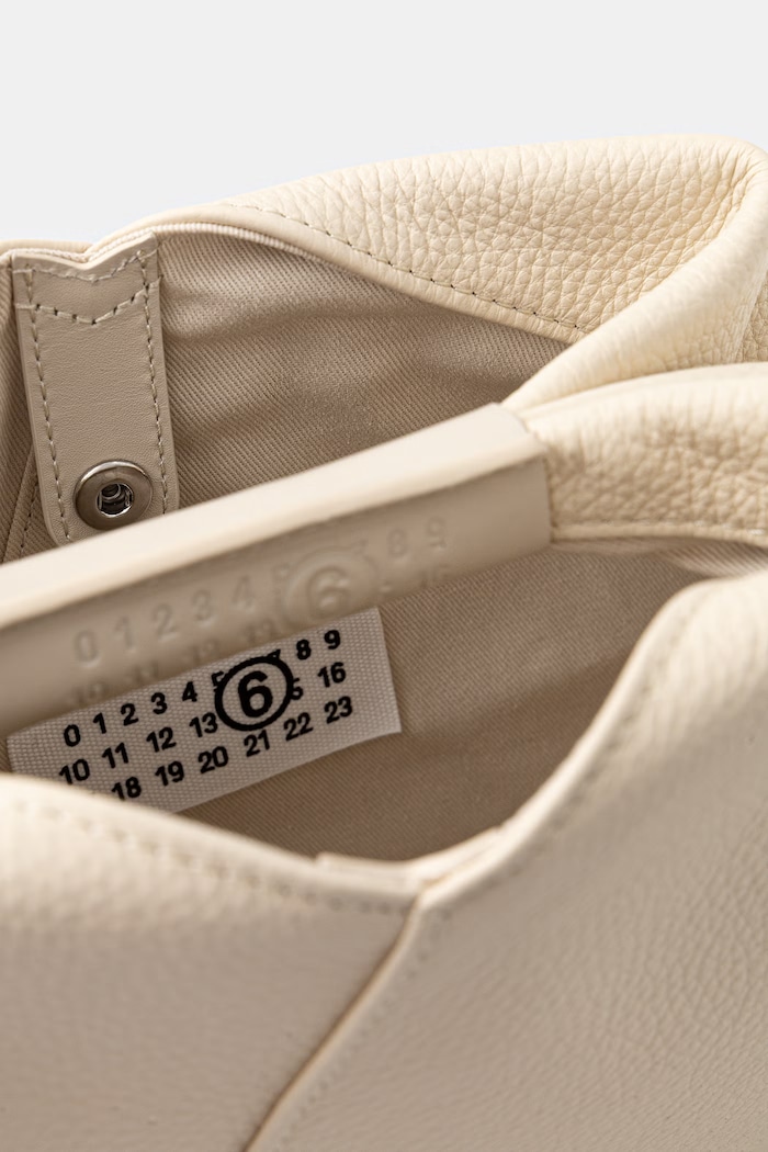Δερμάτινη τσάντα MM6 Maison Margiela SB5WD0029.P7255.T2014 μπεζ