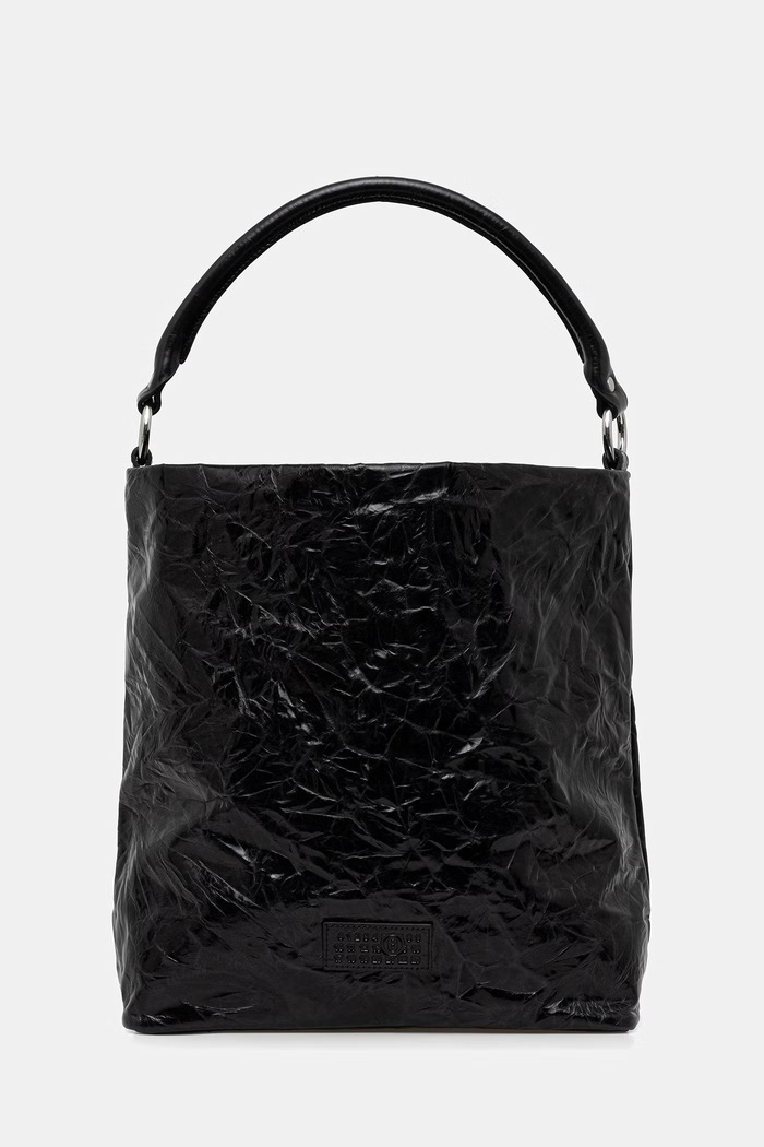 MM6 Maison Margiela torebka skórzana skóra licowa czarny SB5ZL0004.P8804.T8013
