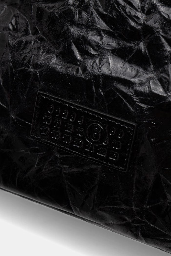 MM6 Maison Margiela torebka skórzana czarny SB5ZL0004.P8804.T8013