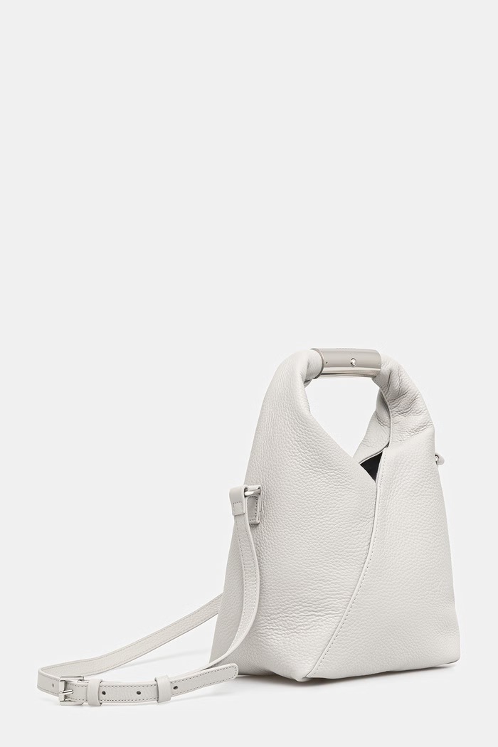 MM6 Maison Margiela torebka damska skórzana SB6WD0042.P7255.T8059 szary SS26