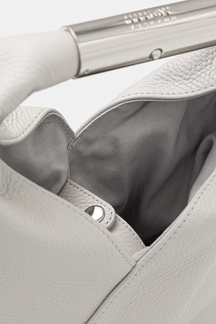 MM6 Maison Margiela torebka damska skórzana SB6WD0042.P7255.T8059 szary