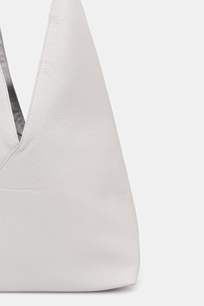 Akcesoria MM6 Maison Margiela torebka skórzana SB6WD0043.P7255.T8059 szary