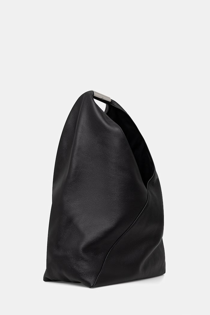 MM6 Maison Margiela torebka skórzana SB6WD0044.P7255.T8013 czarny SS26
