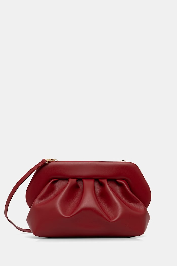 Themoire crossbody kabelka dámská z imitace kůže hladký červená 261WTMB00
