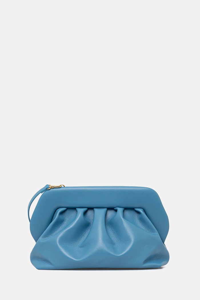 Themoire crossbody kabelka dámská z imitace kůže hladký modrá 261WTMB00