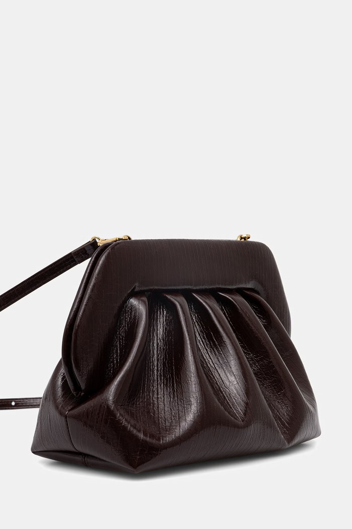 Themoire crossbody kabelka dámská z imitace kůže 261WTMB00 hnědá SS26