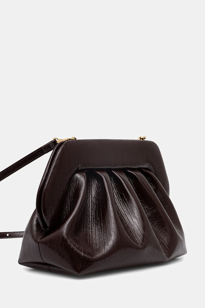 Themoire crossbody kabelka dámská z imitace kůže 261WTMB00 hnědá SS26