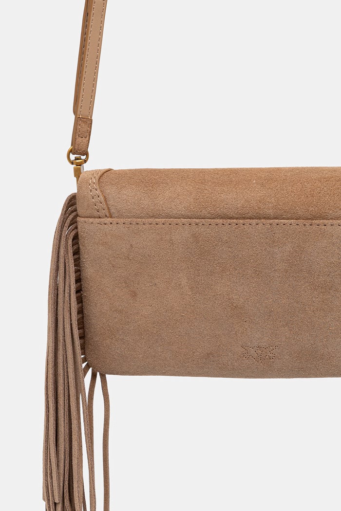 Pinko torebka crossbody damska skórzana beżowy 106023.A39A
