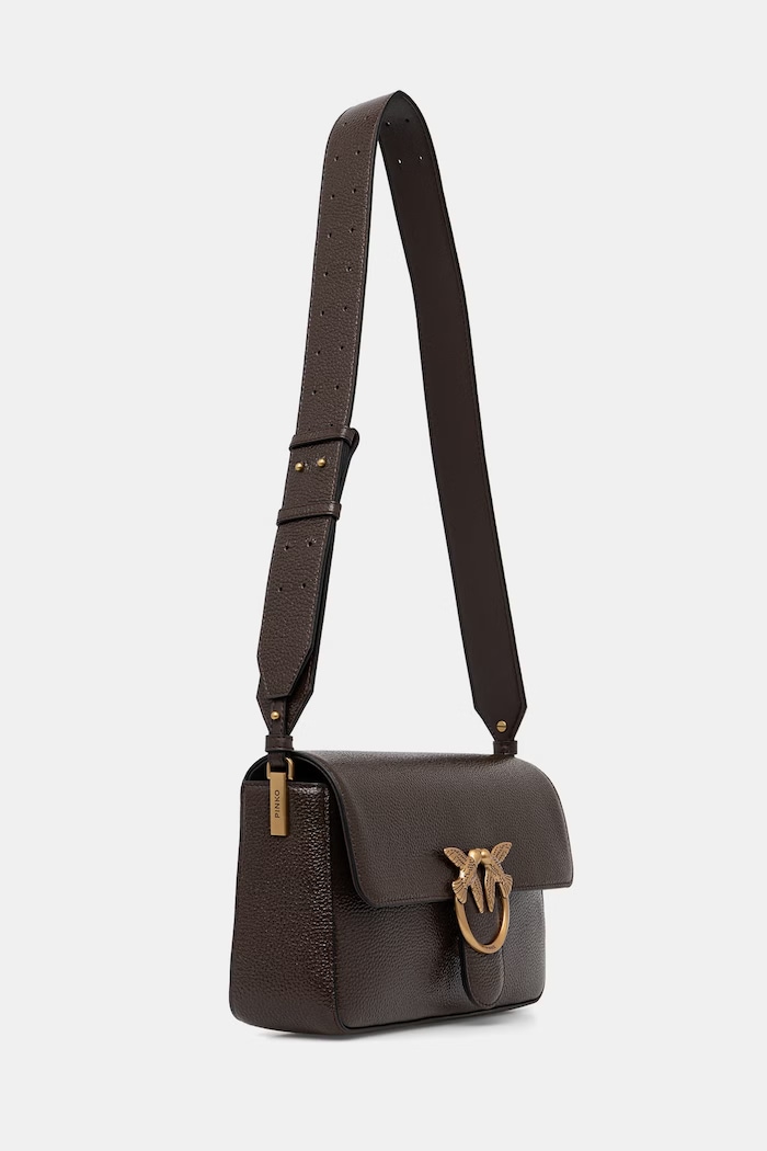 Pinko crossbody kabelka dámska kožená 106243.A2X6 hnedá SS26