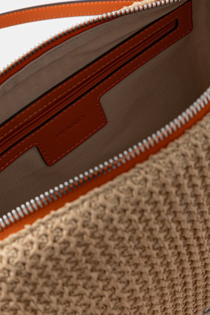 Pinko crossbody kabelka dámska pletená 106661.A391 béžová