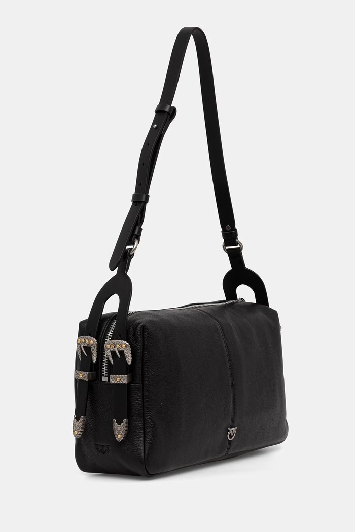Pinko kabelka typu shopper dámska kožená 106676.A2JG čierna SS26