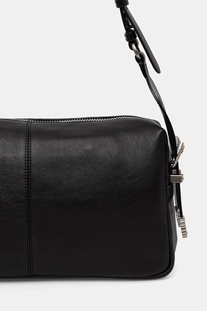 Doplnky Pinko kabelka typu shopper dámska kožená 106676.A2JG čierna