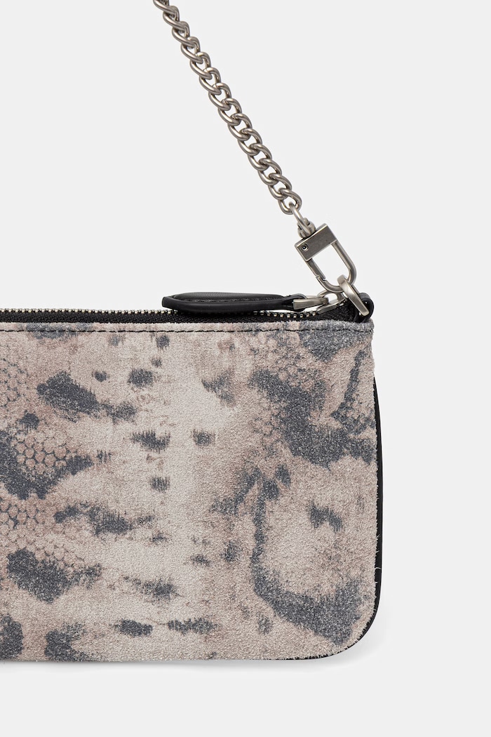 Accesorii Pinko geantă plic pentru femei, cu imitație de piele întoarsă 107669.A39V gri